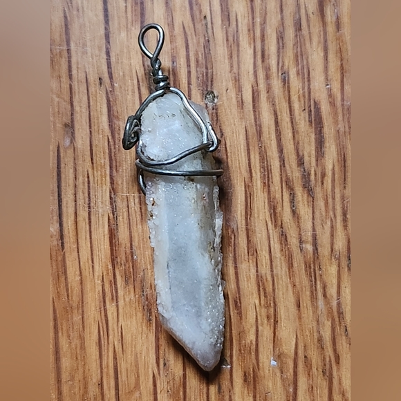 Beautiful Druzy Quarts Neclace Pendant Hand-made - Picture 5 of 10